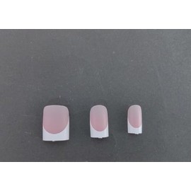 NOVO OVO Extra Short Sharp Square White French Tip Nail Tips Press on BERRY PINK, Need Builder Gel Top Coat Nail Glue,Soft Gel Fake Nail Extension,Full Cover False Nails for Salon DIY x15 Sizes 240 pc