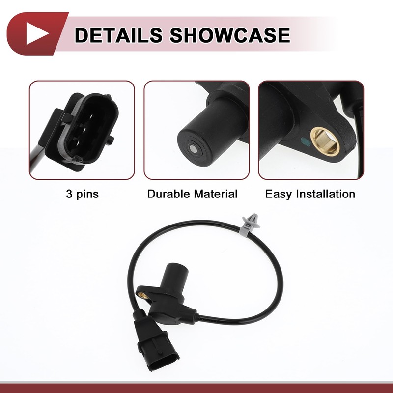 HEROFFIX 1 Pc Crankshaft Position Sensor for Hyundai I30 1.6