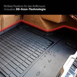 FROGUM ProLine 3D Rubber Mat, Exclusive Car Boot Mat, Boot Liner for Mitsubishi Outlander III 2012-2022, Comfortable Organiser, Highest Edges