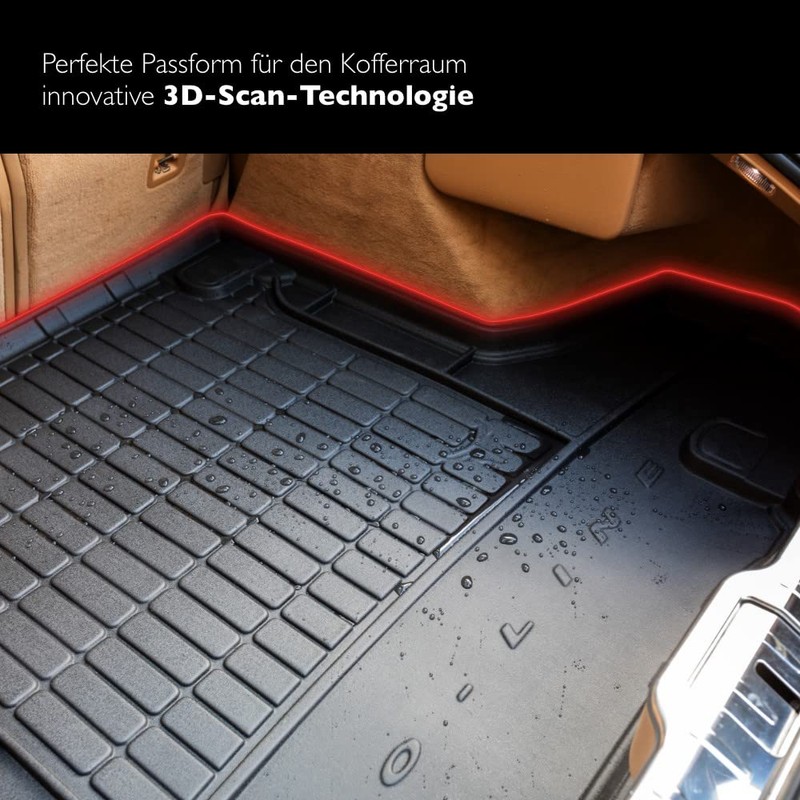 FROGUM ProLine 3D Rubber Mat, Exclusive Car Boot Mat, Boot