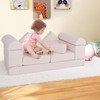 Costzon Kids Play Couch, Versatile Building Fort Foam Play Couch