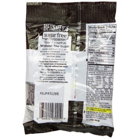 HERSHEY Chocolate Candy, Sugar Free, 3-Ounce Bags (Pack of 12)