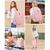 Pink School Backpack for Teen Girls: 15.6 Inch College Book