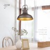 zeyu Farmhouse Pendant Light, 1-Light Industrial Hanging Light Fixture 11-inch,