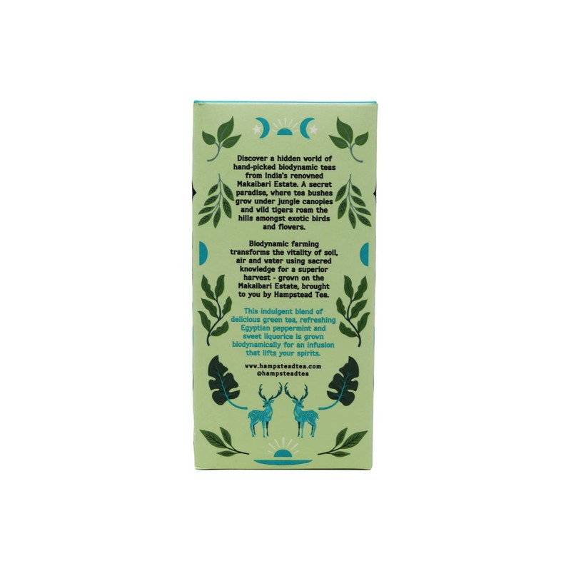 Hampstead Organic Mint Green 20 Teabags (Pack of 4 Total