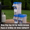Buddeez Kingsford Pellet Dispenser with Flip Spout - Stackable Storage