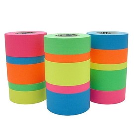 Pro-Gaff RS127PK24X25 24 mm x 25 yd Fluorescent Matt Cloth Tape