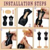 Doll Dress Form Mannequin Dress Form Torso Stand with Base