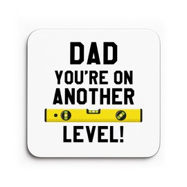 Red Ocean Dad Funny Coaster On Another Level DIY Handyman Gift Father's Day Birthday Gifts For Dad From Daughter Son Builder Gift For Him Fathers Day Present