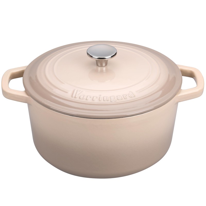 VORRINGARD Enameled Cast Iron Dutch Oven Pot with Lid, for