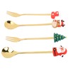 Christmas Spoons Forks Stainless Steel Cute Stylish Christmas Tableware Set