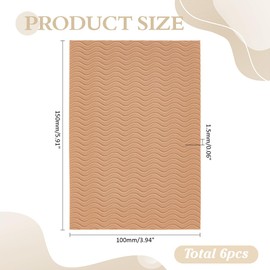 CRAFTYMELODY 6Pcs Self-Adhesive Silicone Shoe Bottom Protector Grips Anti-Slip Pads Rectangle Shoe Sole Protector Stickers for High Heels Boots Shoes Non-Slip Bottom Covers for Women Sandy Brown