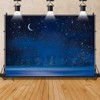 10x8ft Vinyl Winter Snowflake Photography Backdrop Starry Night Sky Moon