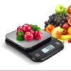 Electric Kitchen Food Scale Stainless Steel ABS Waterproof Clear Display