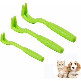 Tick Tweezers, 3 Sizes Tick Remover, Green Tick Tweezers for Dogs and Cats, Set Tick Hook Tick Remover for Dogs, Cats, Horses