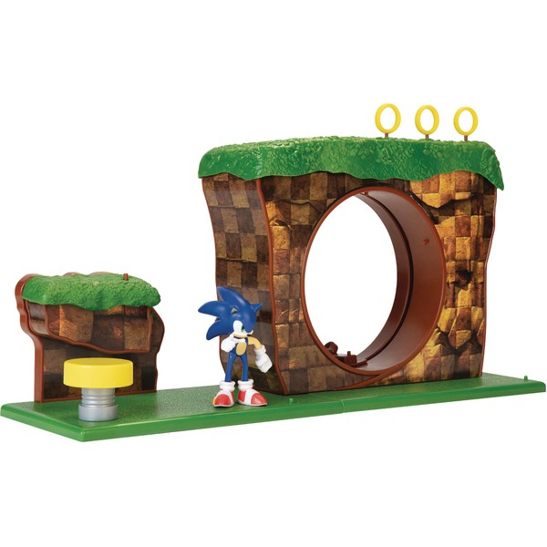 Sonic The Hedgehog Green Hill Zone Playset with 2.5" Sonic Action Figure