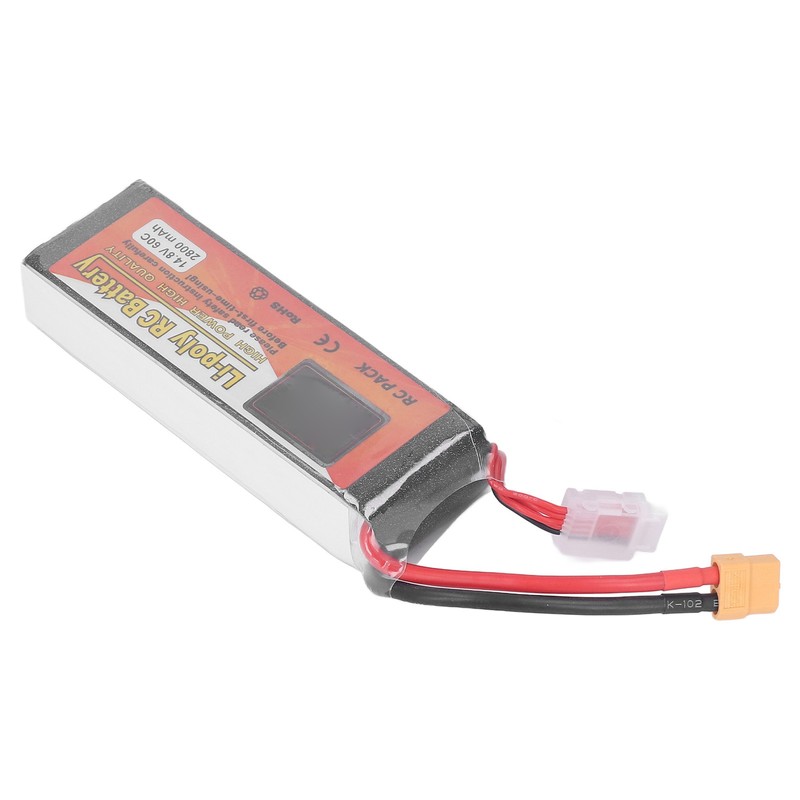 RC Lipo Battery 14.8V 60C Discharge Rate 4S XT60 Plug