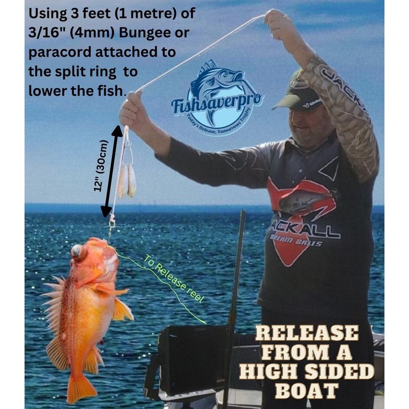 Fishsaverpro 2 Pack Fish Release Weight Descending Device - Compact