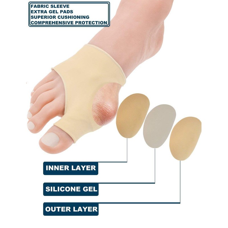 2x Toe Separator Toe Correction Bunion Protection Splint Training Band