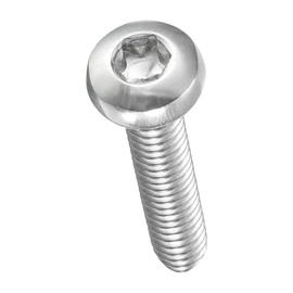 METALLIXITY Pan Head Torx Security Screws Bolts (M6-1x25mm) 24Pcs, Button Torx Head Machine Screws 304 Stainless Steel - for Furniture Woodworking Project, Silver Tone