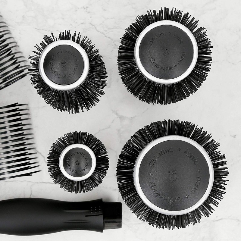 T4B LUSSONI 4 Piece Professional Antistatic Styling Brush Set with