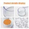 Pack of 8 square chair leg caps, square plastic plugs,