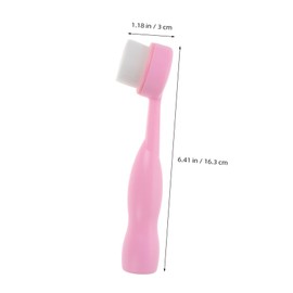 OHPHCALL Manual Facial Cleansing Brush Blackhead Removal Face Scrubber for Sensitive Skin Exfoliating Face Wash Brush Upright Stand