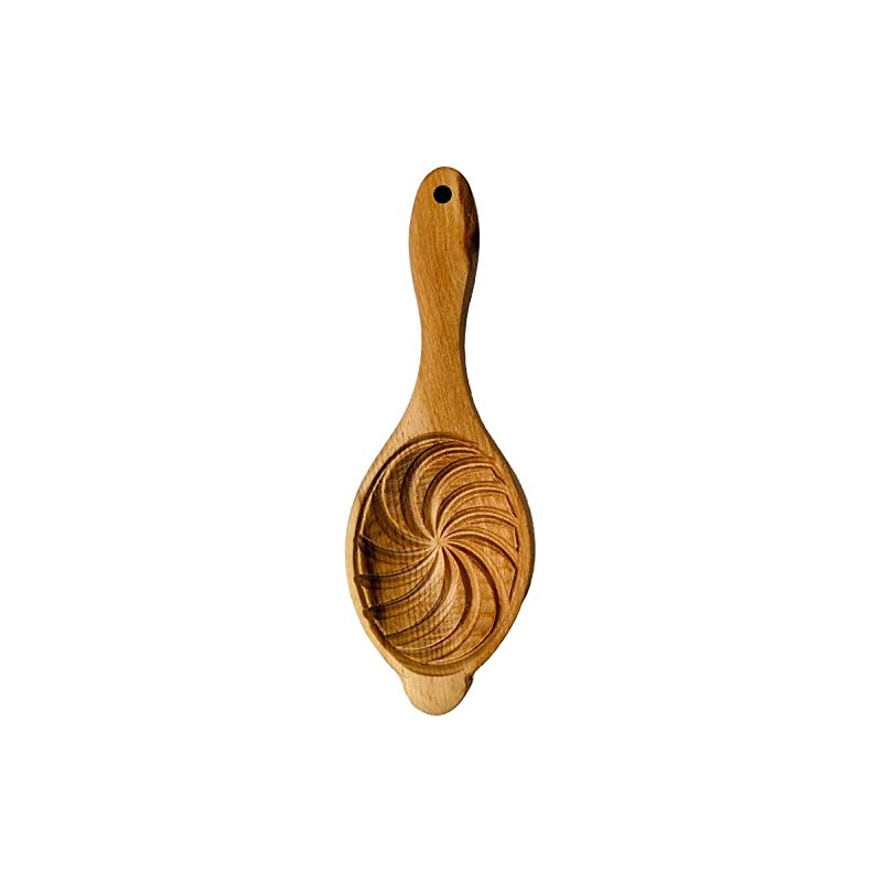 Traditionelle Maamoul Mamul Keksform - Backform aus Holz, runder Stil