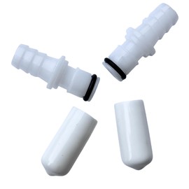 Replace Replacement 2 M236 Male Connectors + 2 Caps for Testing Sleep Number Bed Air Chamber leaks