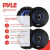 4 New Pyle PL63BL 6.5" 720 Watt 3-Way Car Audio