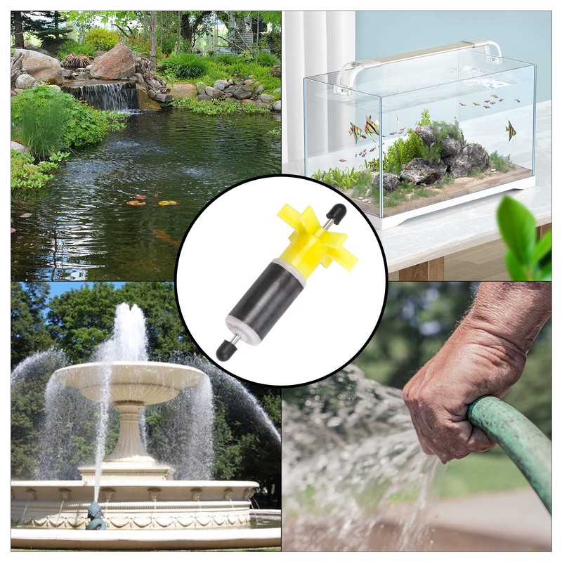 Submersible Pump Rotor Impeller with Shaft and Bearing Replacement Magnetic