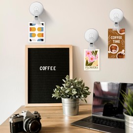 Giantree 8Pcs Suction Cup Clip, Purpose Round Shower Curtain Clips, Aquarium Plant Holder Window Suction Cups for Card Bills, Shower Curtain for Inside Shower, Advertising Display