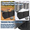 24x11x11 Inch Pool Pump Cover with 2 Side Openings, 3-Layer