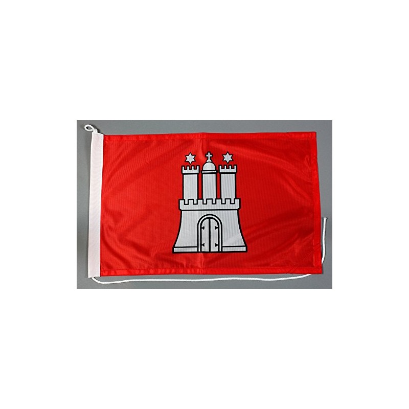 Buddel-Bini Boat Flag Hamburg 30 x 45 cm Professional Quality