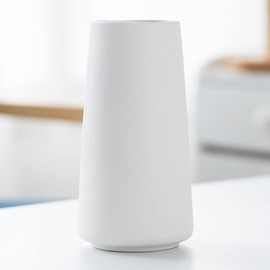 Vase Flower Base Vase Ceramic White Black Stylish Scandinavian Ceramics Flower Arrangement Interior Home Decoration (Howite - Large Height: 8.7 inches (22 cm))