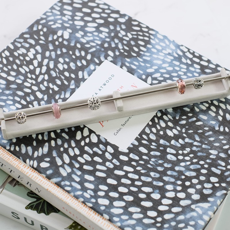 Stackers Long Grey Charm Bar for Blush, Taupe and Dusky