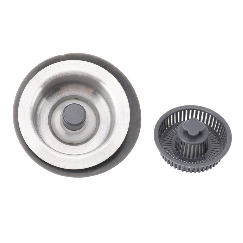 Kitchen Sink Drain Strainer Stopper Set Prevents Clogging 2 in