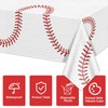 APUXXJUPA Baseball Tablecloth - Baseball Pattern Table Covers Plastic Waterproof
