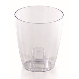 HappyFlower Flowerpot, Multiproject, Planter, Premium Quality, Best for Orchids, Transparent Orchid Pot, 2 Sizes, 6 Colours