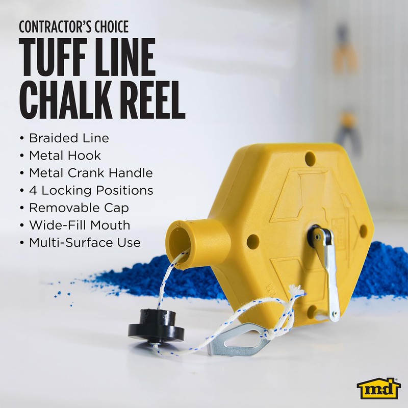 M-D Building Products 00800 ABS Tuff Line™ Contractor Chalk Reel,