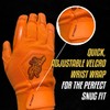 Color Crush Batting Gloves (Youth XL, Orange)