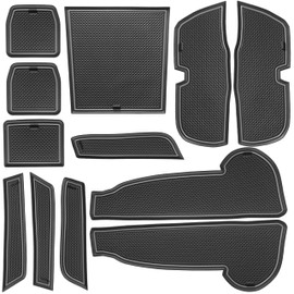 SENSHINE Cup Holder Insert Mats for WRX Accessories 2022 2023 2024 Non-Slip Anti Dust Center Console Shifter Liners Pads Trim Door Pocket Slot Mats Premium Custom 12Pcs Set (Gray Trim)