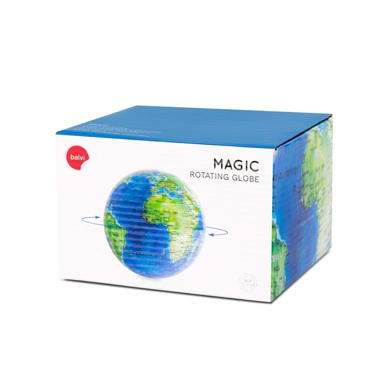 balvi Globe Magic Blue 360º Rotatable PS Plastic 14 cm