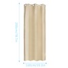MilyaDE Opaque Blackout Curtain with Eyelets for Living Room Bedroom