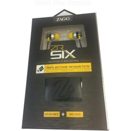 Zagg ZR Six w/Mic + Remote - Yellow/Black 3.5mm