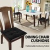Zalvox Thin Chair Cushion for Dining Chair 4 Pack, Corduroy