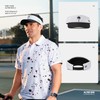 Visor Splash White Black Palm