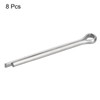 sourcing map Split Cotter Pin, 6mm x 100mm Stainless Steel