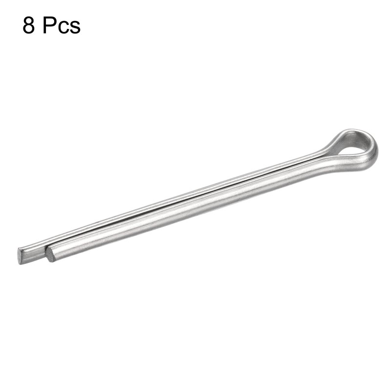 sourcing map Split Cotter Pin, 6mm x 100mm Stainless Steel