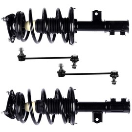 OCPTY Suspension Kits Front Strut Spring Assembly Stabilizer Bar Link Fits 2007-2010 for Hyundai Elantra Set of 4
